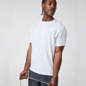 Vuori Mens XL Off White Tuvalu Tee Pima Cotton Short Sleeve Crewneck Shirt